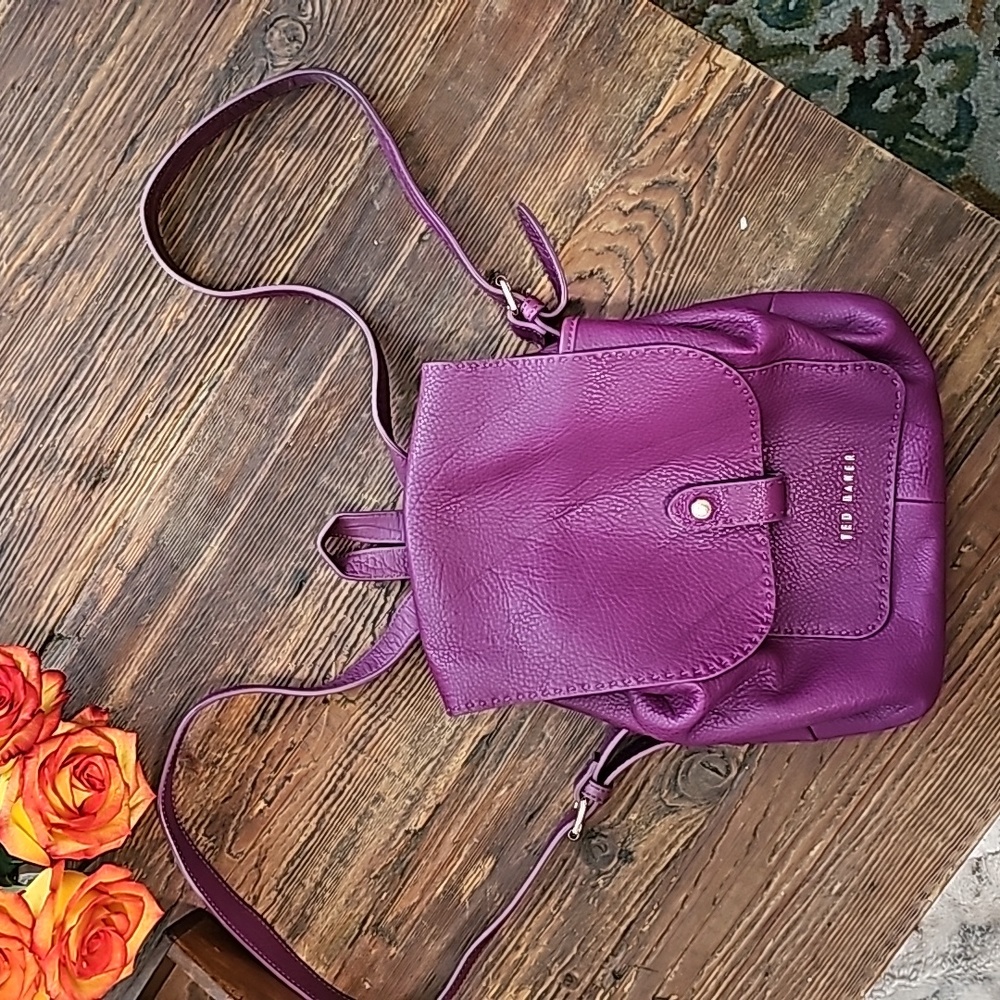 Ted Baker purple backpack